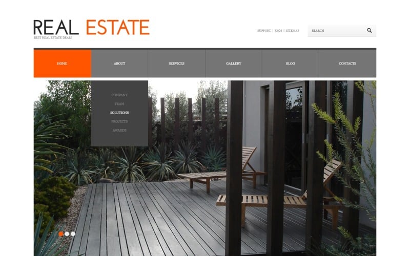 real estate responsive wordpress theme original