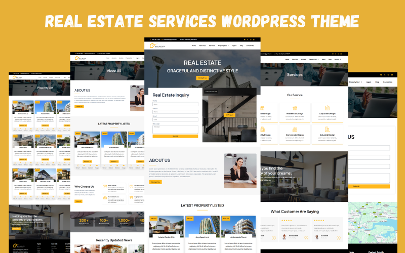 real estate services amp agent wordpress theme original