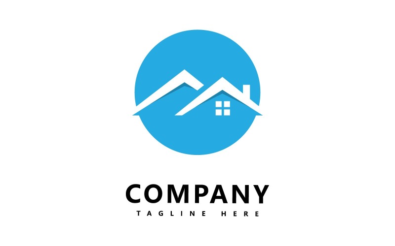 real estate vector logo design v original
