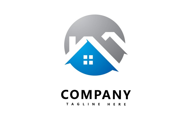 real estate vector logo design v original
