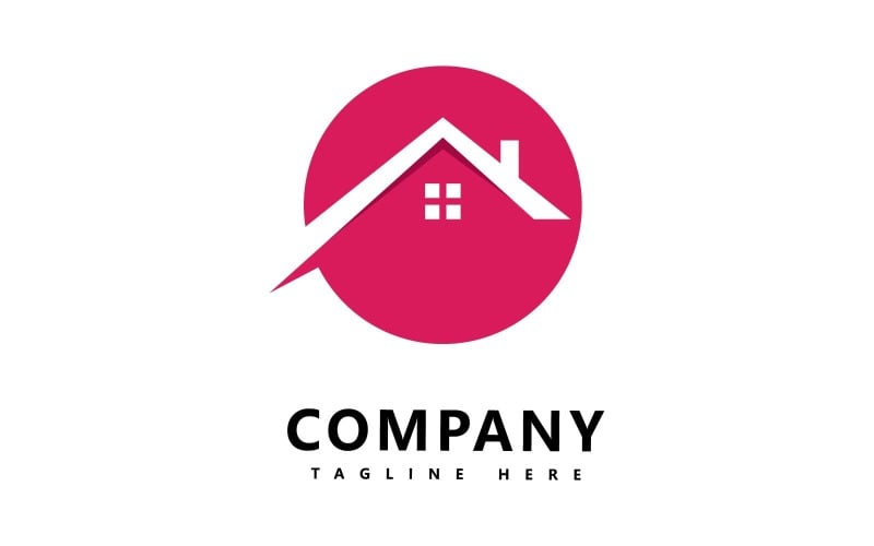 real estate vector logo design v original