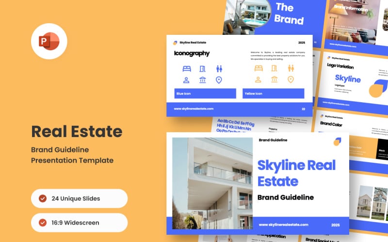 real estate visual identity powerpoint presentation original