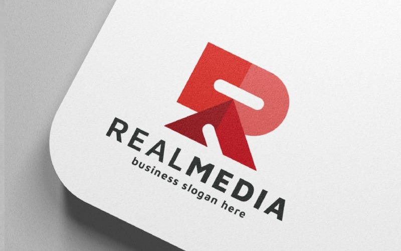 real media letter r pro branding logo original