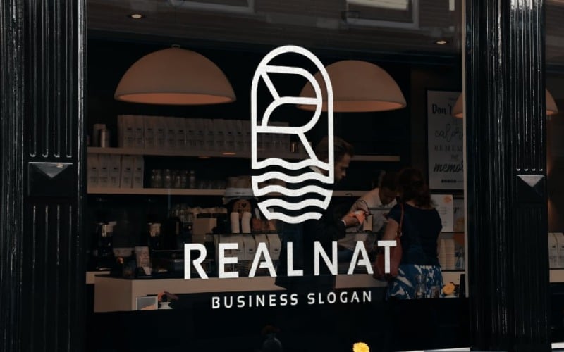 real nature letter r logo original