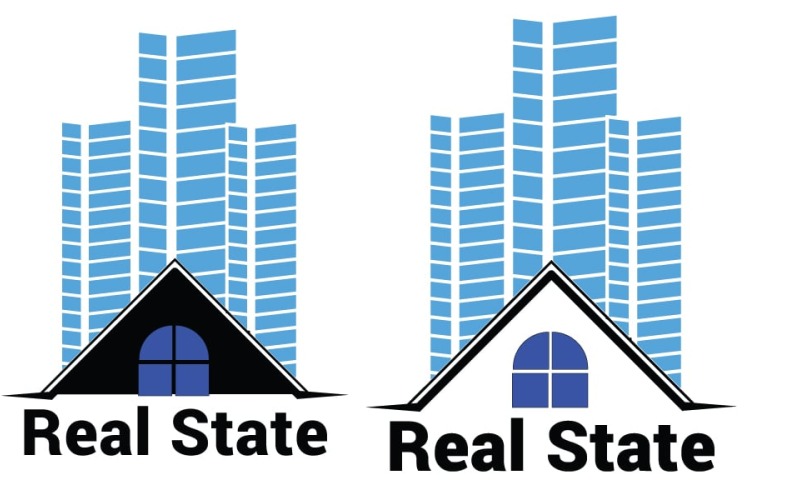 real state agency logo template original