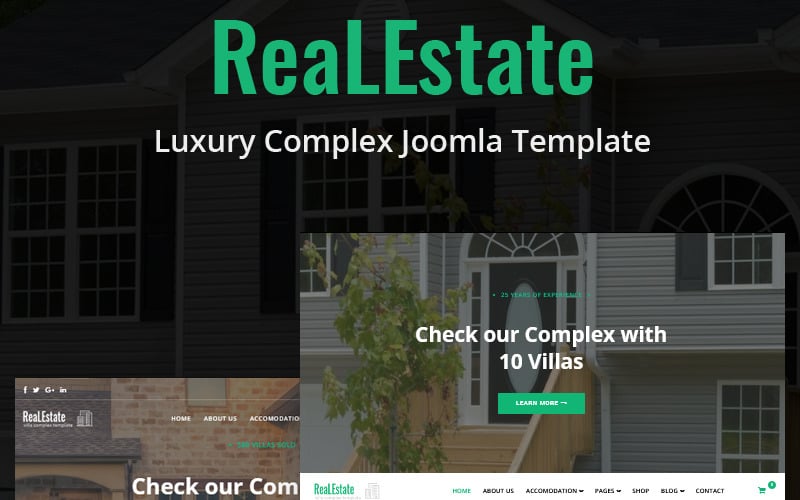 realestate luxury complex joomla template original