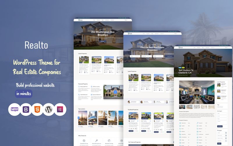 realto real estate wordpress theme original