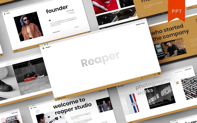 reaper business powerpoint template original