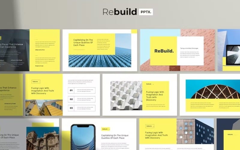 rebuild modern powerpoint template original