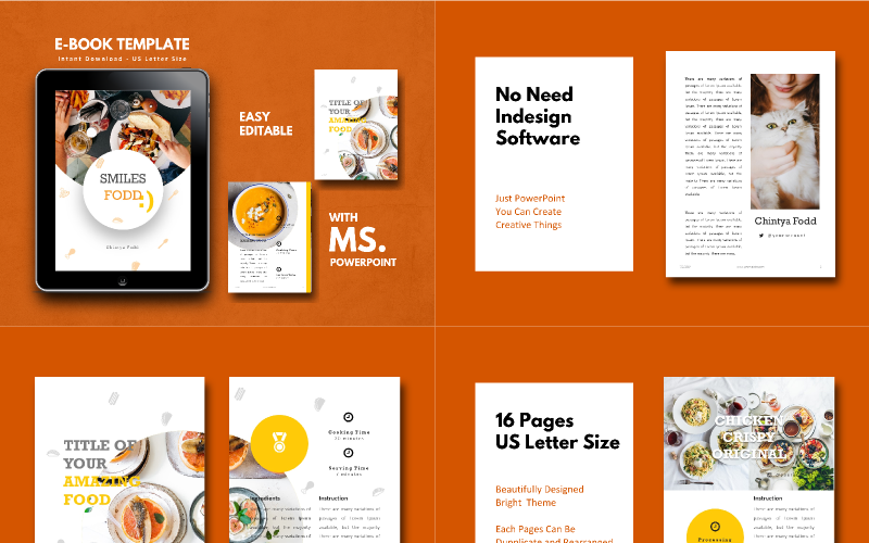recipe ebook presentation powerpoint template original