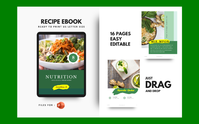 recipe list for prevention of viruses presentation powerpoint template original