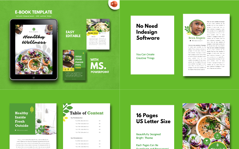 recipe vegan presentation powerpoint template original