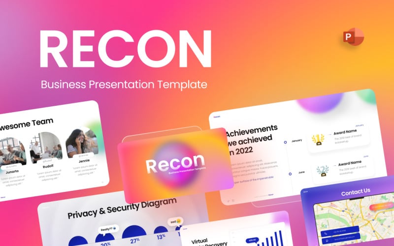 recon business powerpoint template original