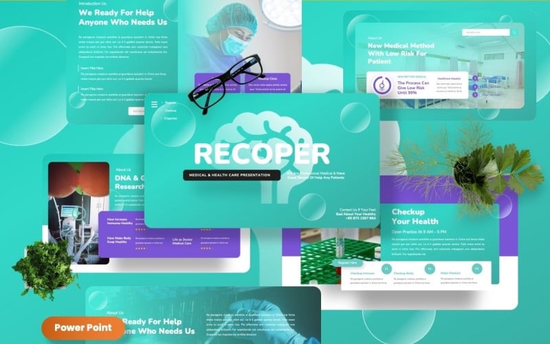recoper healthcare powerpoint template original