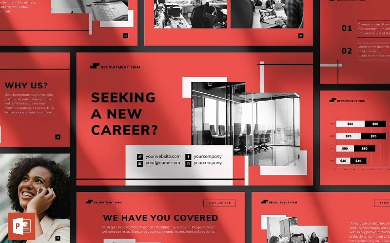 recruitment firm presentation powerpoint template original