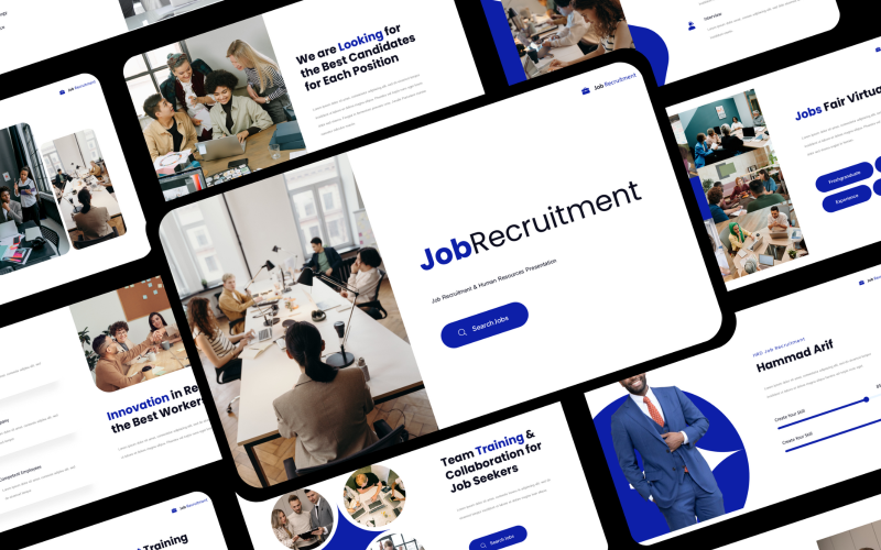recruitment hiring business powerpoint presentation original