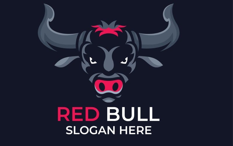 red bull logo design template original
