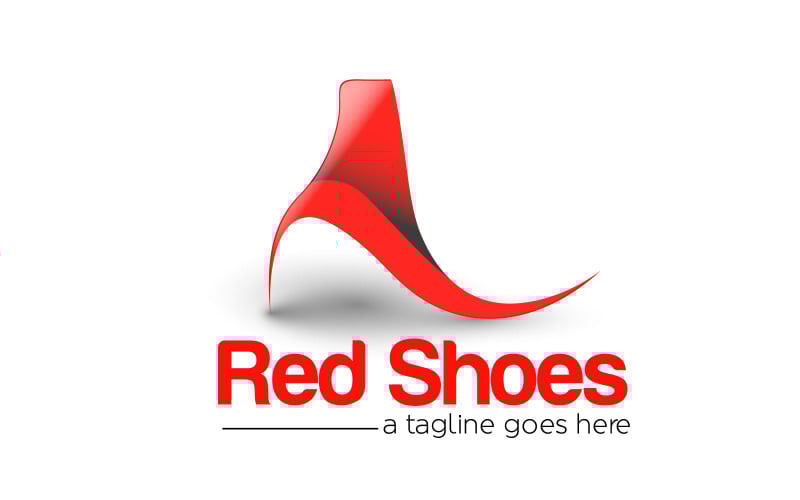 red shoes branding identity logo original