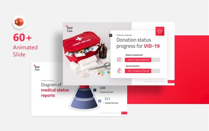 redcov science presentation powerpoint template original