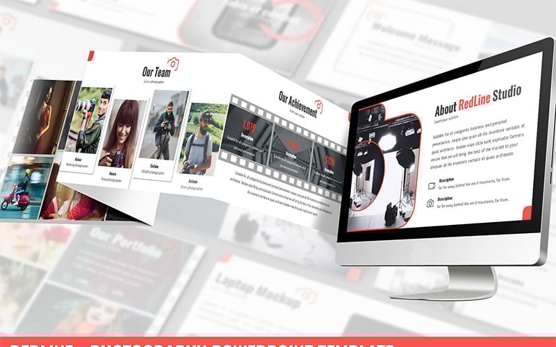 redline photography powerpoint template original