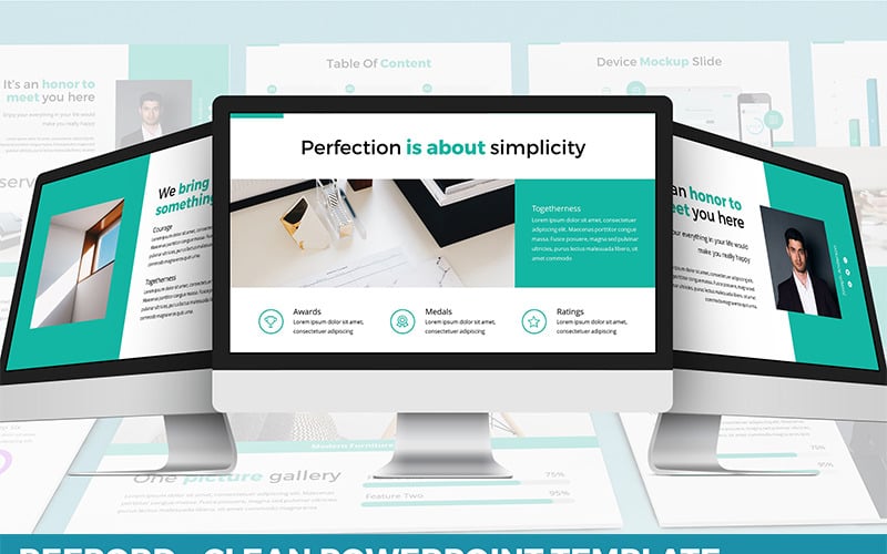 reepord clean powerpoint template original