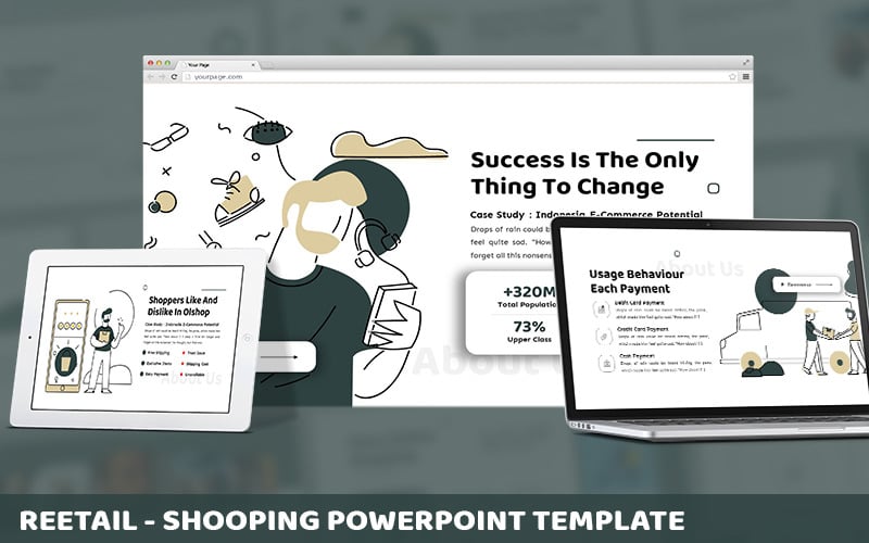 reetail shopping powerpoint template original