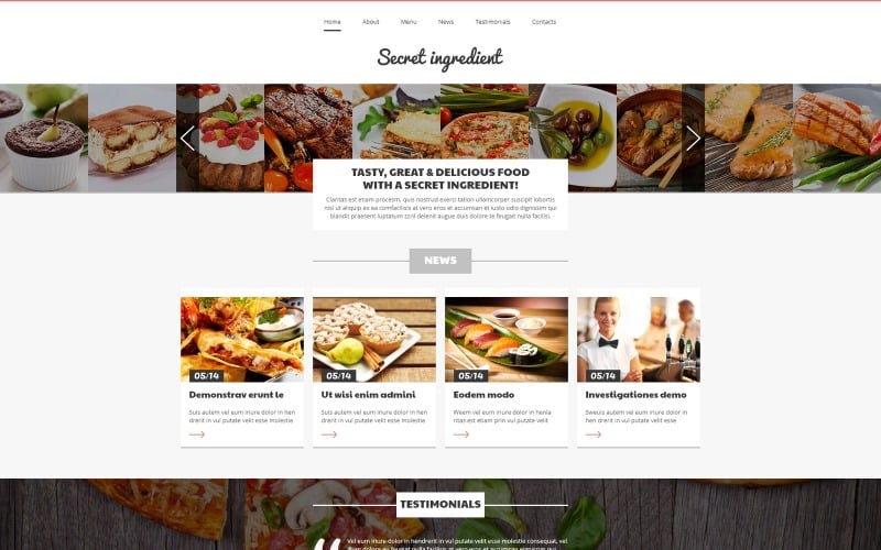 refined cuisine restaurant joomla template original
