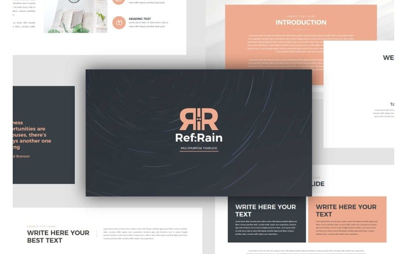 refrain powerpoint presentation template original