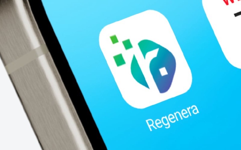 regenera letter r logo template original