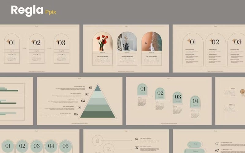regla aesthetic style business plan powerpoint original