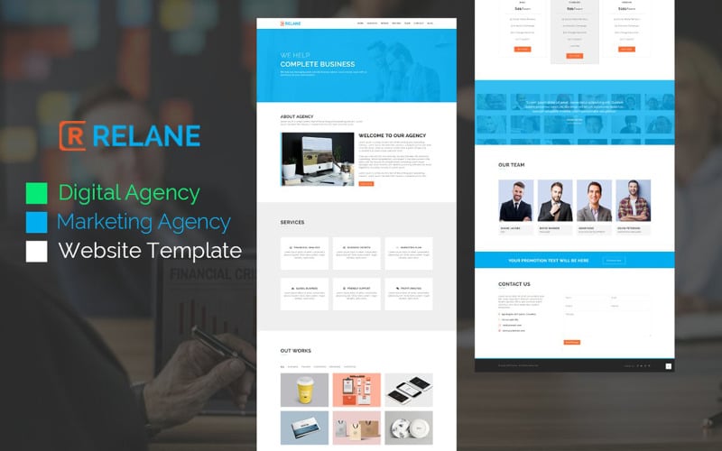 relane marketing agency html landing page template original