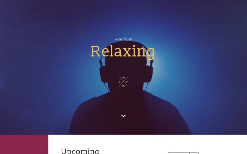 relaxing landing page template original