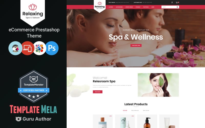 relaxing spa amp salon prestashop theme original