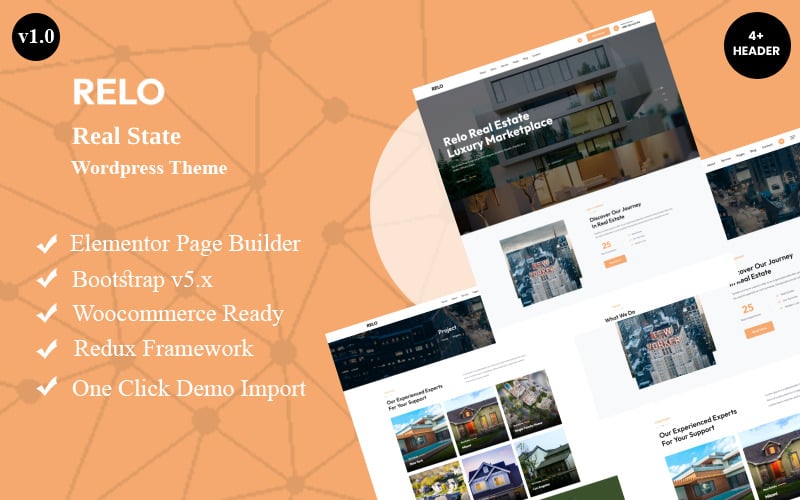 relo real state wordpress theme original