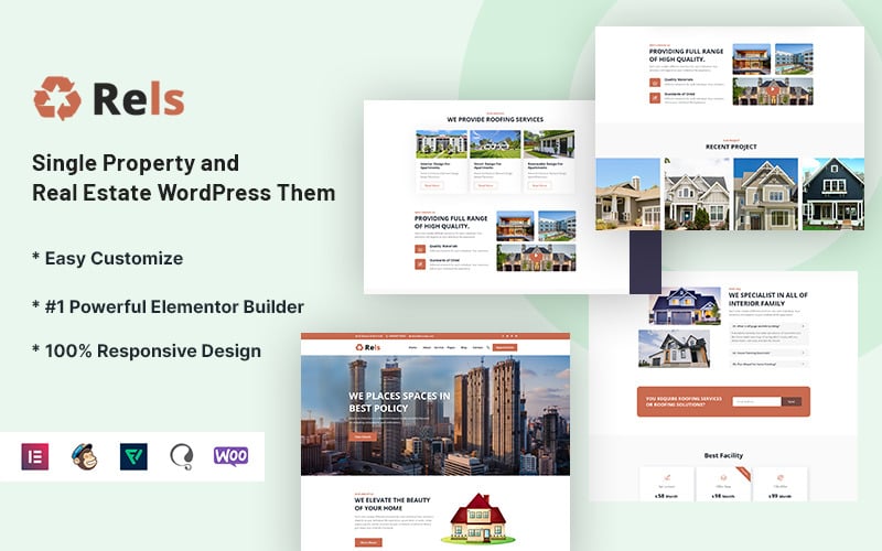 rels single property and real estate wordpress theme original