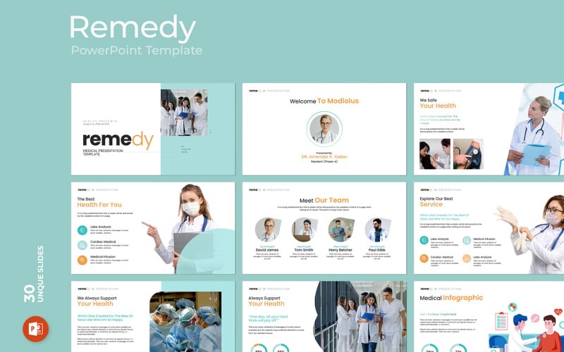 remedy medical powerpont presentation template original