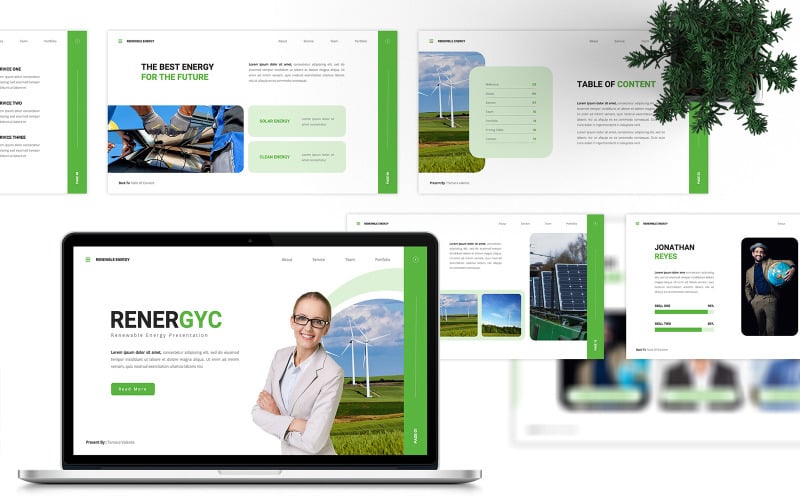 renergyc renewable energy powerpoint template original