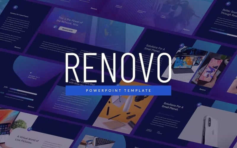renovo tech theme powerpoint template original