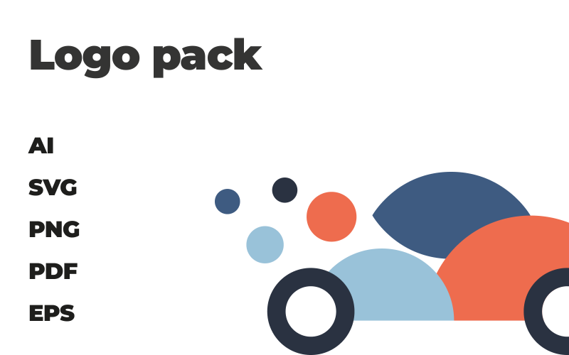 rentalcar minimal car logo pack template original