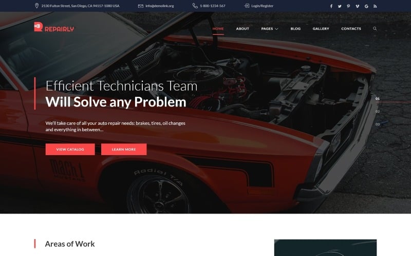 repairly car repair company joomla template original