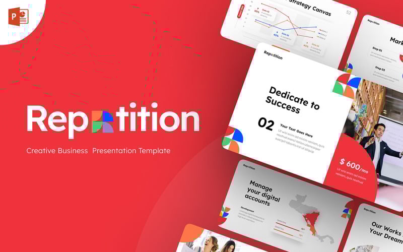 repetition creative business powerpoint template original