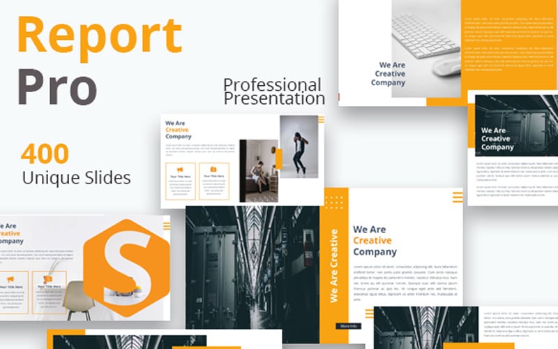 report pro powerpoint template original