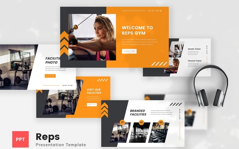 reps gym powerpoint template original