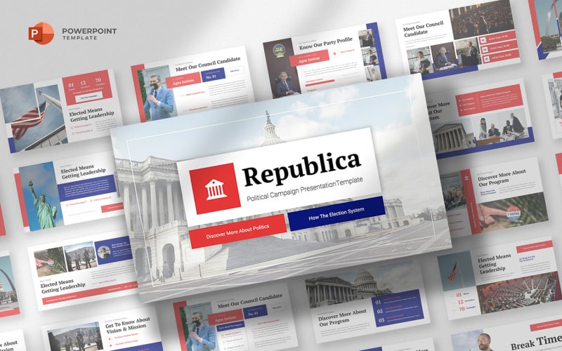 republica politics powerpoint template original