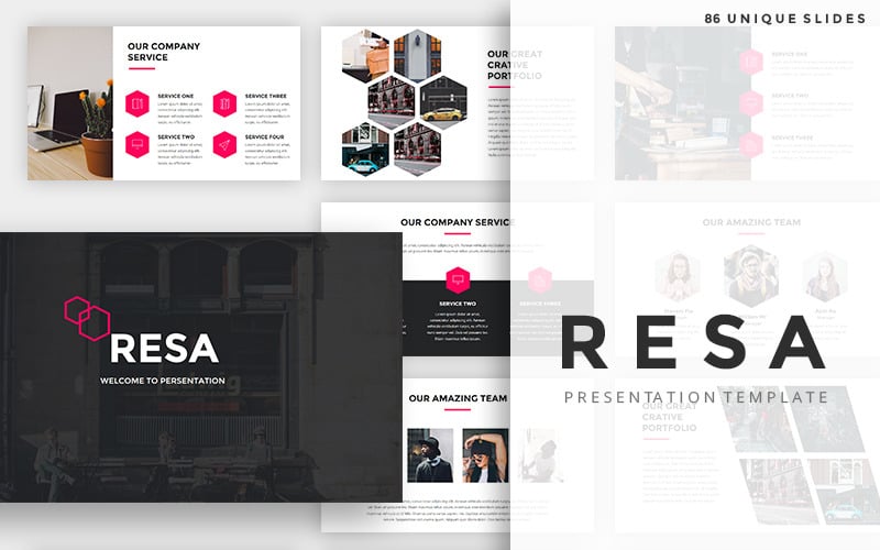 resa creative powerpoint template original