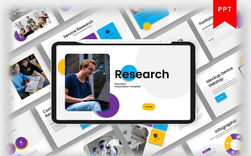 research education powerpoint template original