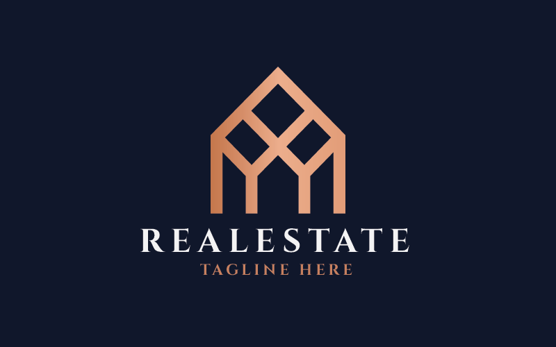 residence real estate pro logo template original
