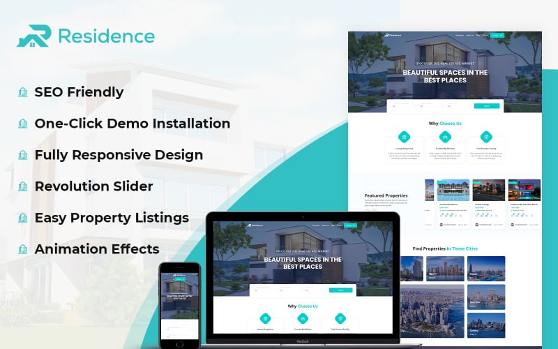 residence real estate wordpress theme original