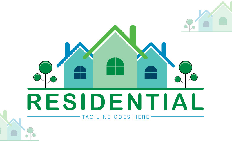 residential logo template real estate logo template original