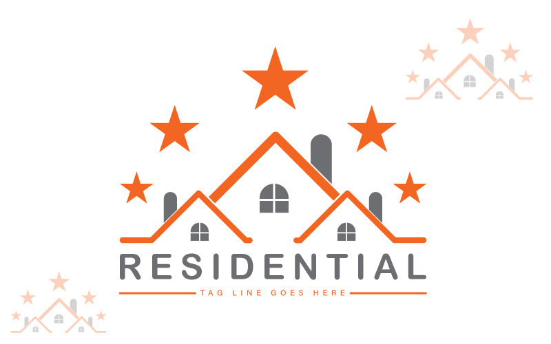 residential logo template real estate logo original